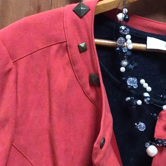 Rust Velour Blazer-Large - Picture 2 of 7